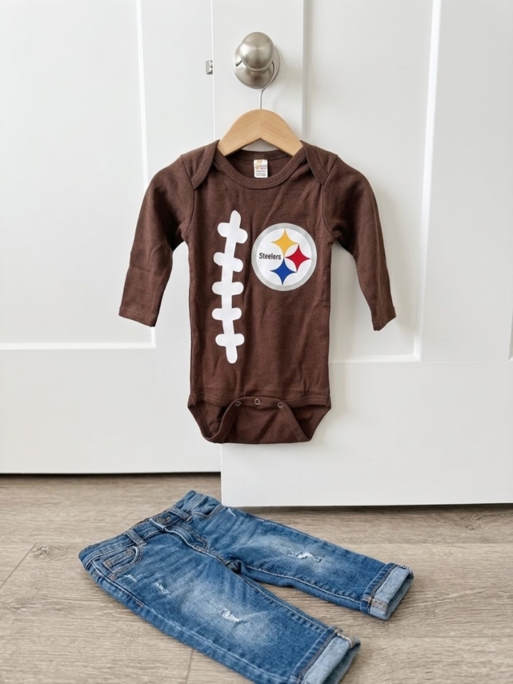 Steelers Brown Onesie